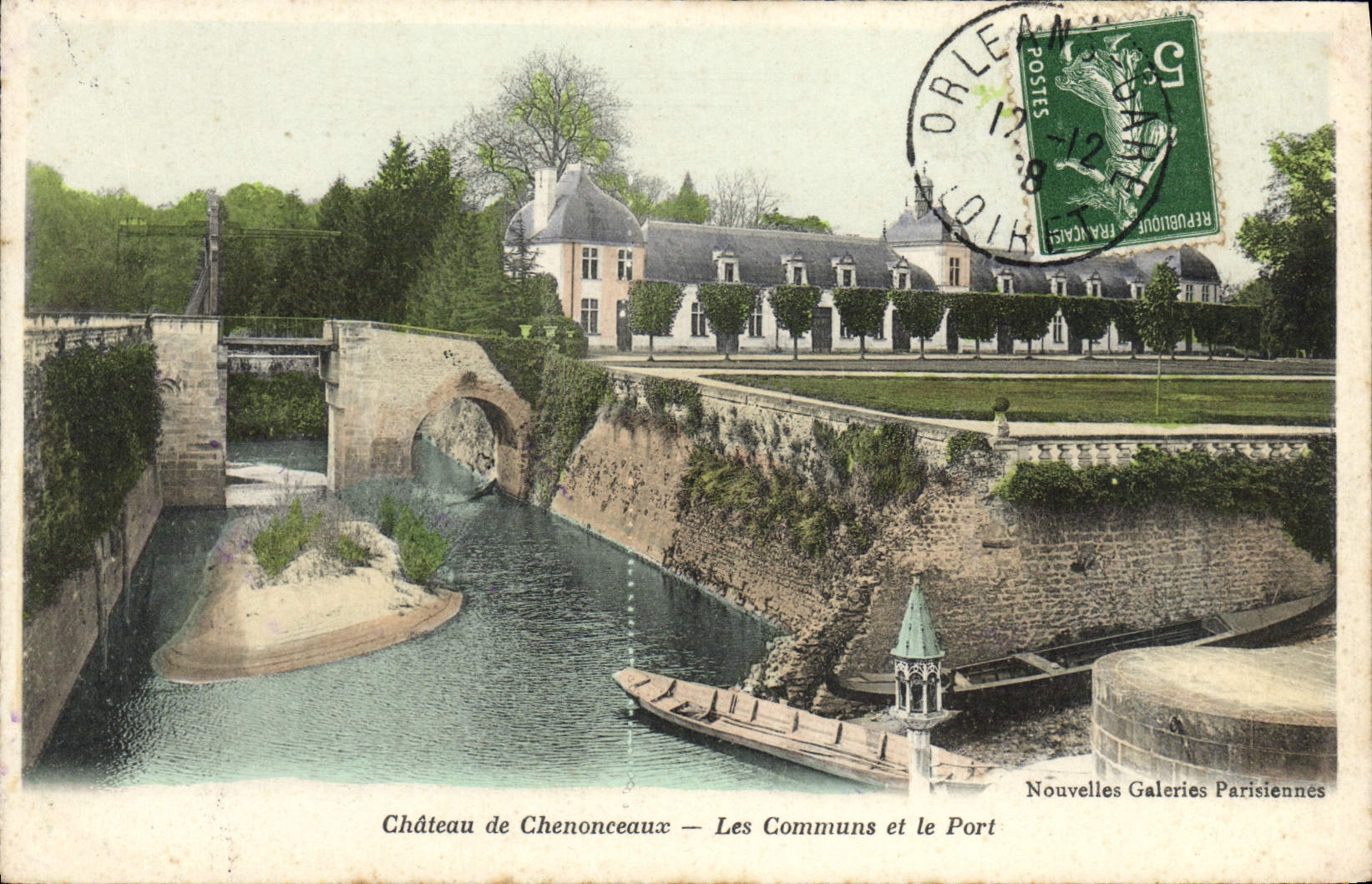 CPA Chateau De Chenonceaux Les Communs Et Le Port