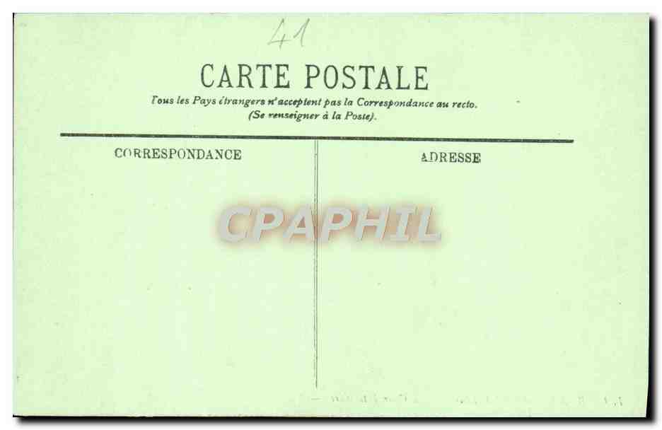 CPA Blois Hotel D'Alluye La Cour Interieure — Back