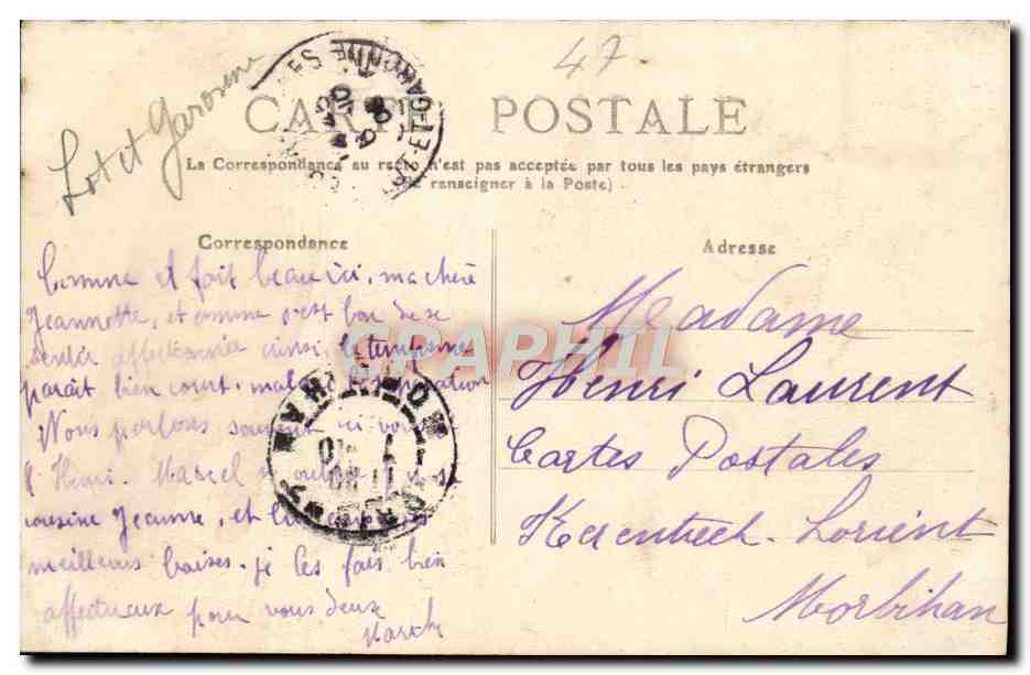 CPA Nerac Le Vieux Chateau D'Henri IV — Back