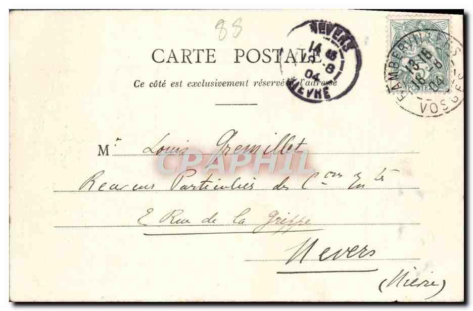 CPA Rambervillers Revue du 14 juillet Militaria — Rückseite
