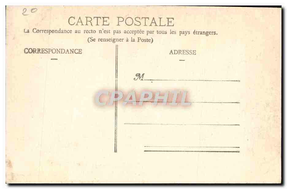 CPA Bussang St Maurice Vue Prise Du Rouge Gazon Ballon d'Alsace Ballon de Servance Le Cresson — Rückseite