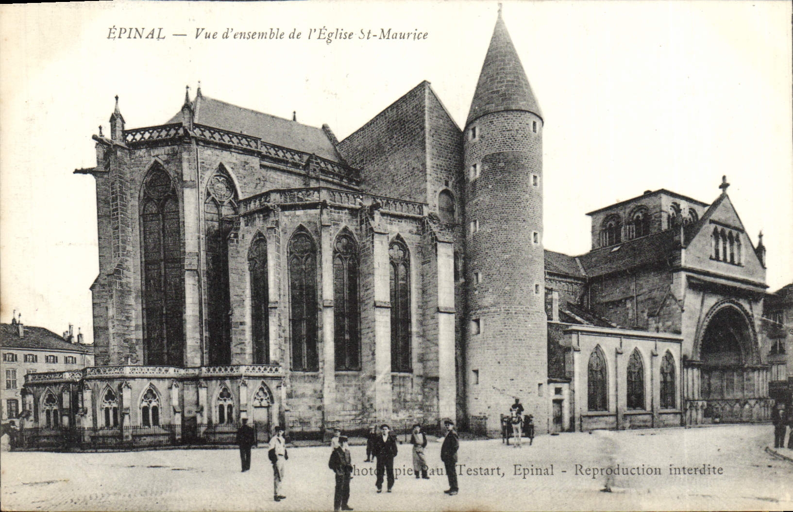 CPA Epinal Vue D'Ensemble De I'Eglise St Maurice