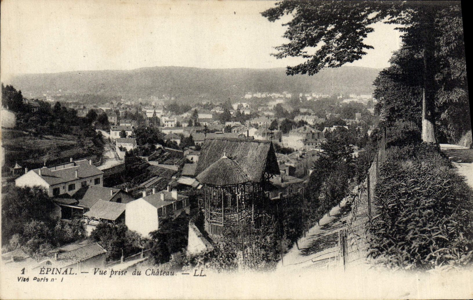 CPA Epinal Vue Prise Du Chateau