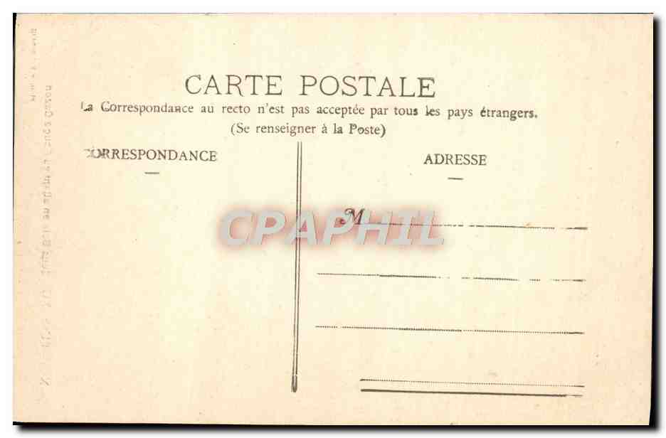 CPA Bussang Sous Bois En Allant Au Rouge Gazori — Rückseite