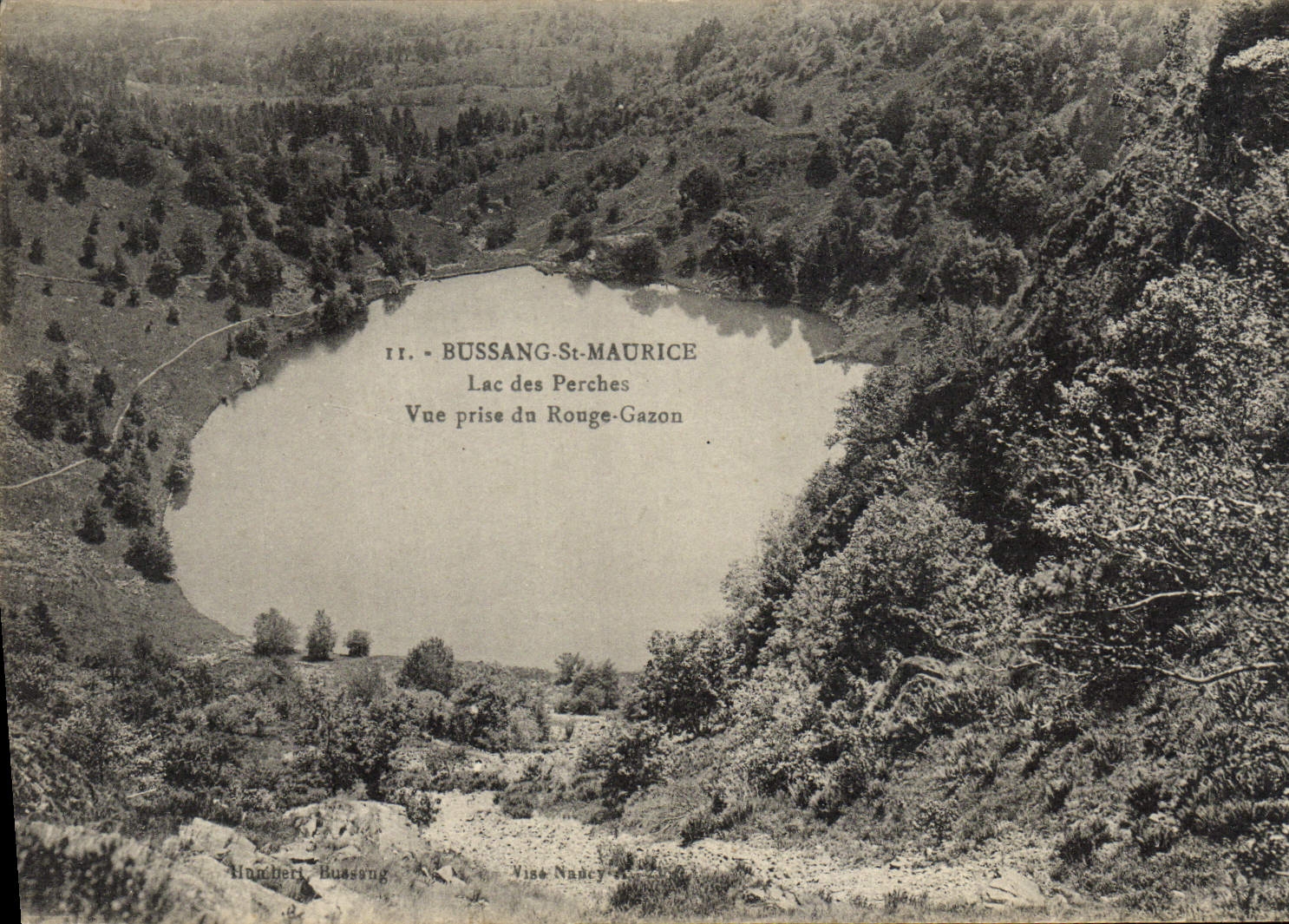 Lac des Perches — Vue prise du Rouge-Gazon — Humberli, Bussang