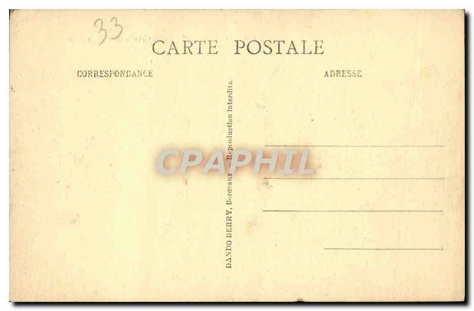 CPA Bordeaux Esplanade Des Quinconces — Verso