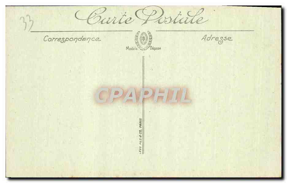 CPA Bordeaux La Cathedrale Les fleches — Verso