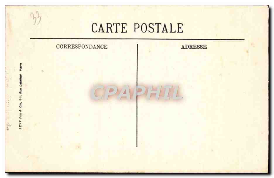 CPA Bordeaux L'Eglise Sainte Croix — Verso