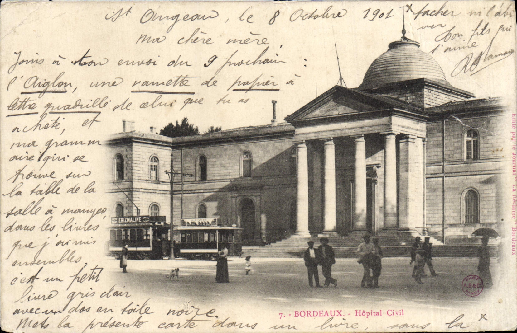 CPA Bordeaux Hopital Civil