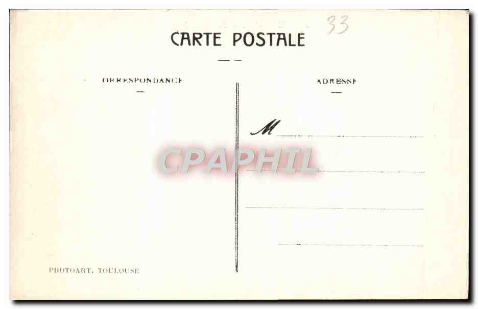 CPA Bordeaux Le Pont — Verso
