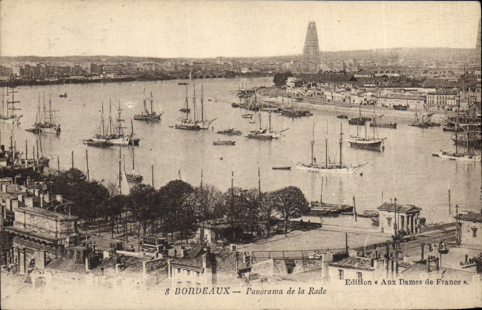 CPA Bordeaux Panorama De La Rade