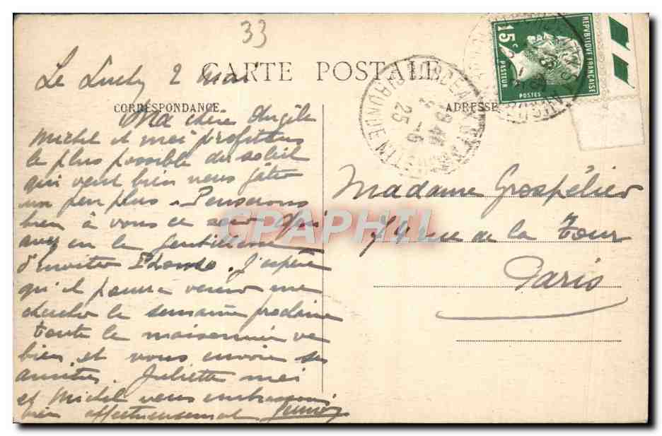 CPA Bordeaux Panorama De La Rade — Verso
