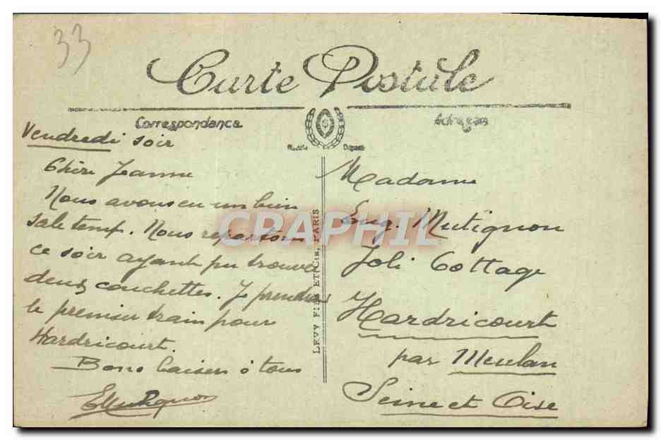 CPA Bordeaux Panorama Et La Gironde — Verso