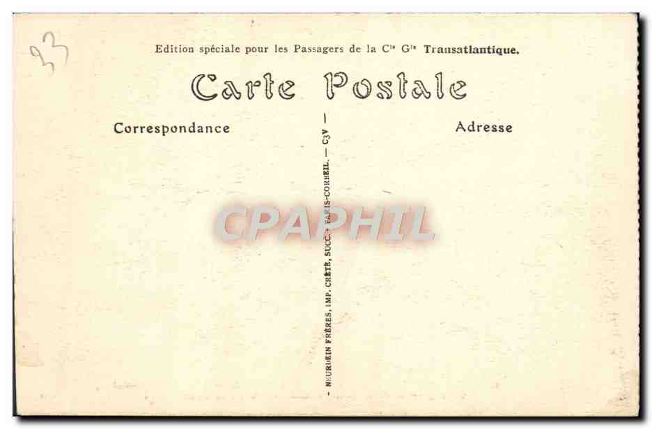 CPA Bordeaux Vue Generale De La Rade Prise De La tour St Michel — Verso