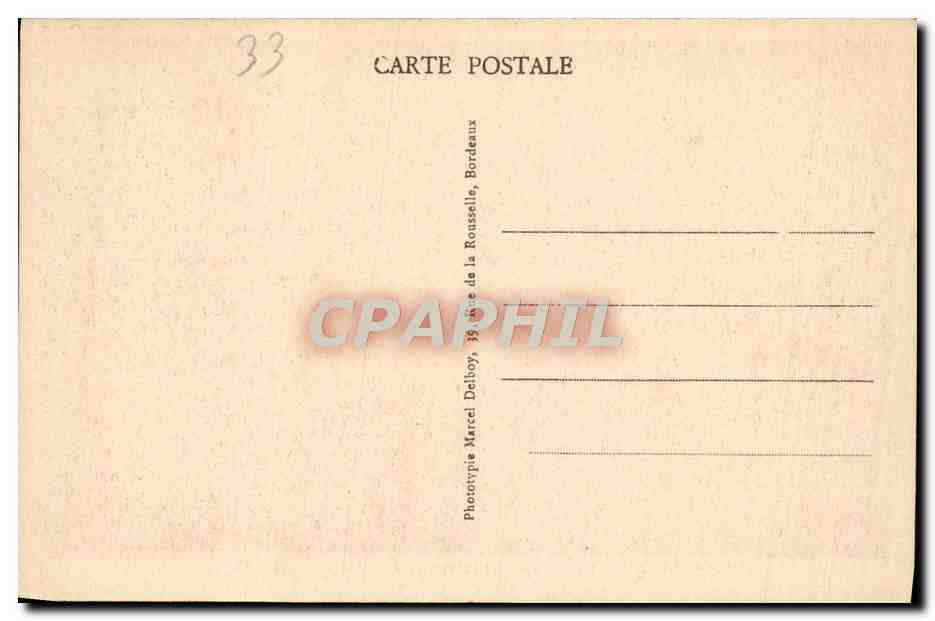 CPA Bordeaux Vue Generale Le Pont Et La Rade — Verso