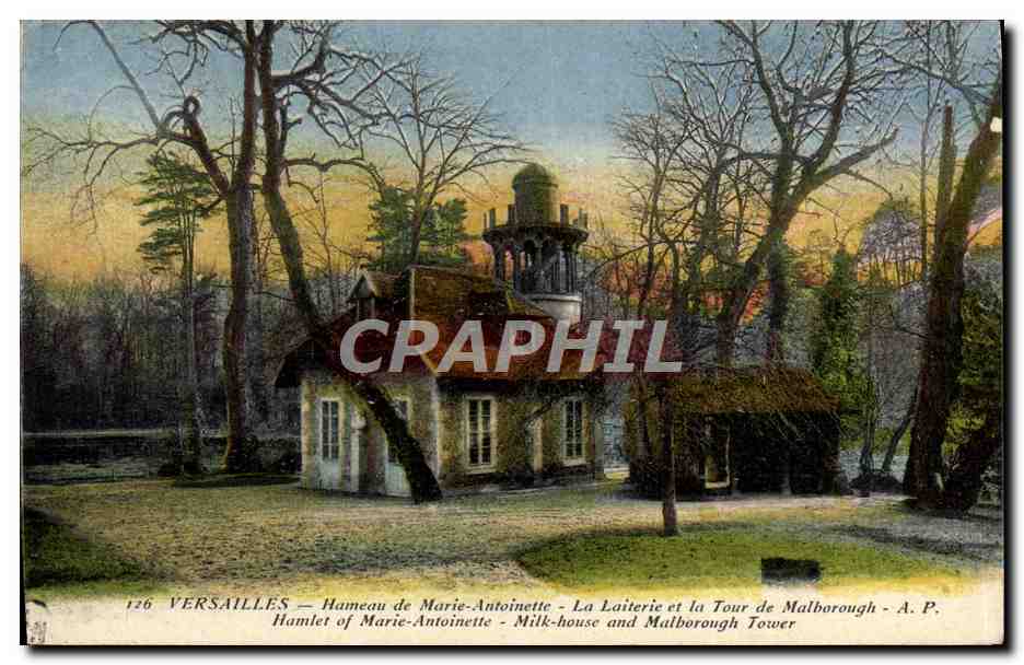 CPA Versailles Hameau De Marie Antoinette La Laiterie et la tour de Malborough