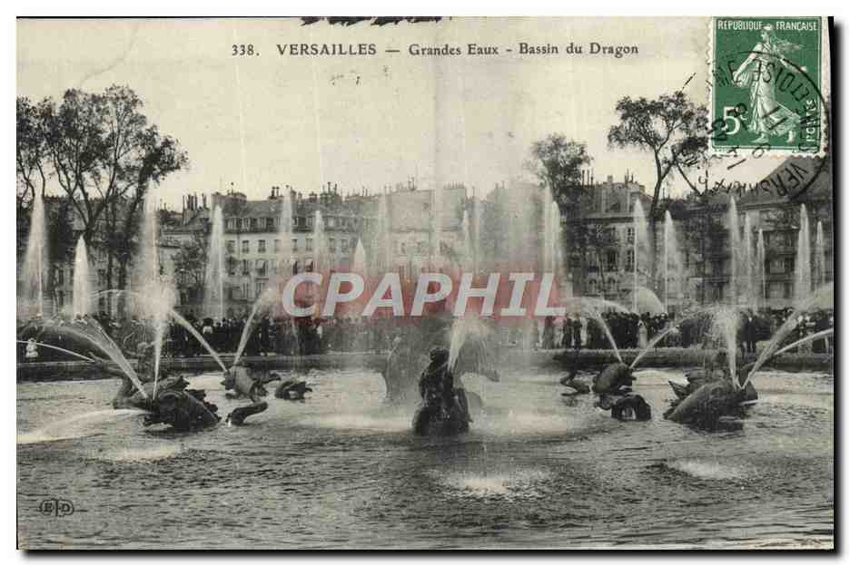 CPA Versailles Grandes Eaux Bassin Du Dragon