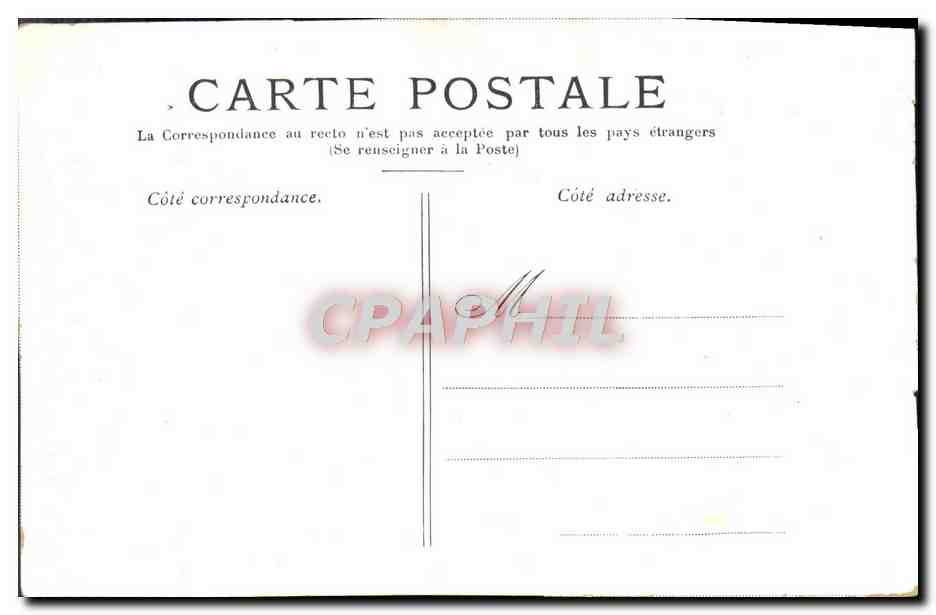 CPA Versailles Le Parterre Du Nord — Verso