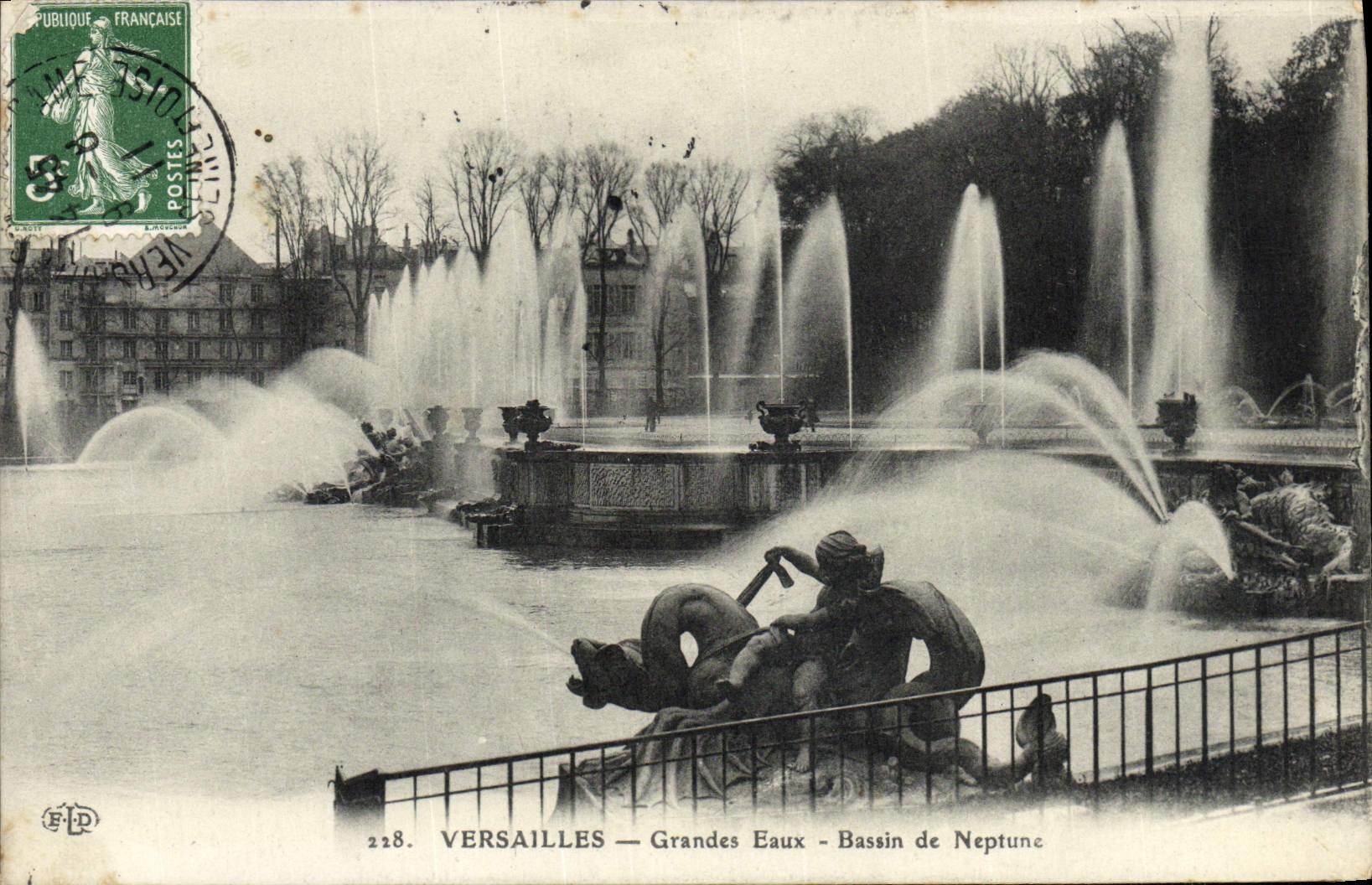 CPA Versailles Grandes Eaux Bassin De Neptune