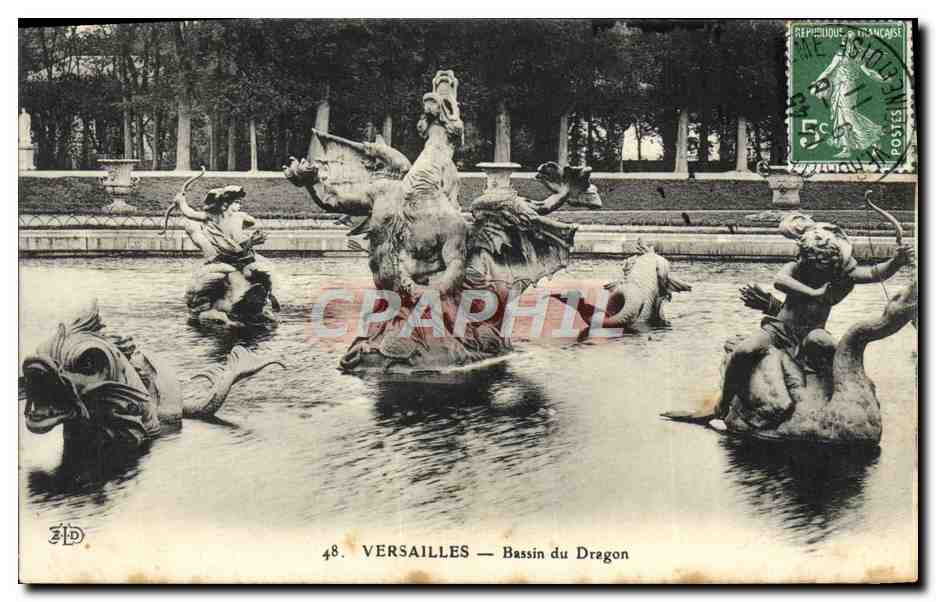 CPA Versailles Bassin Du Dragon