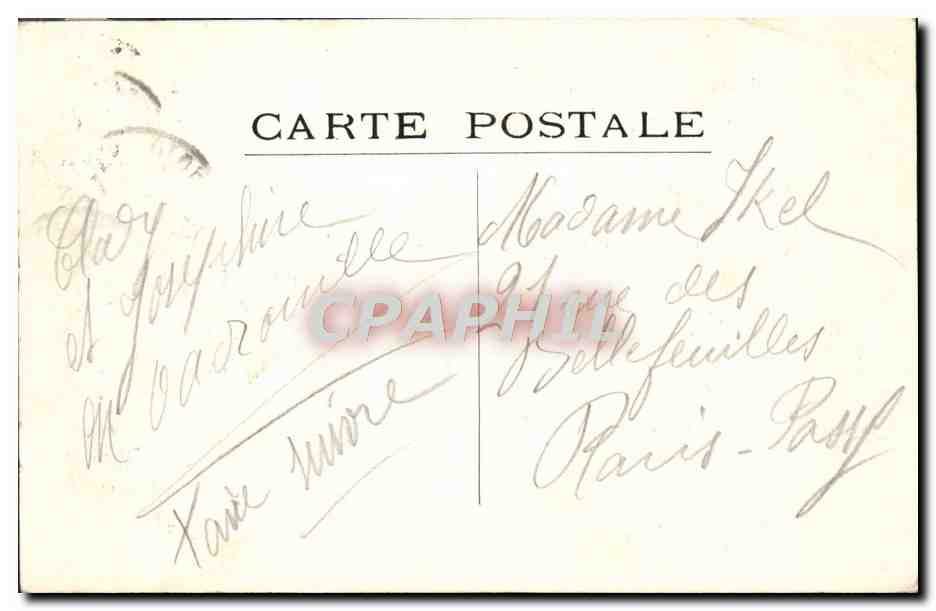 CPA Versailles Le Palais Facade Sur Le Parc — Verso