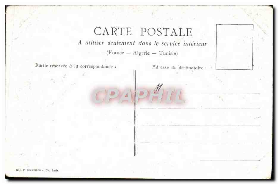CPA Versailles Cour De Marbre Du Palais — Verso