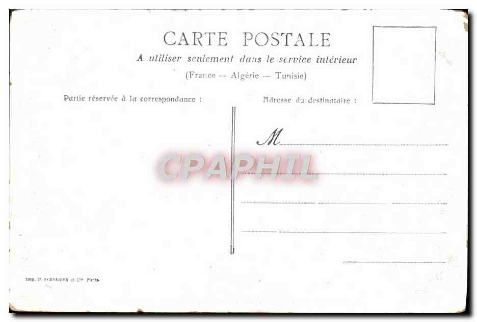 CPA Versailles Grille De I'Orangerie Les Cent marches — Verso