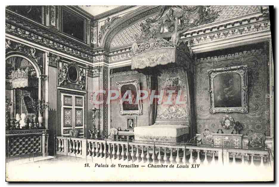 CPA Palais De Versailles Chambre de Louis XIV