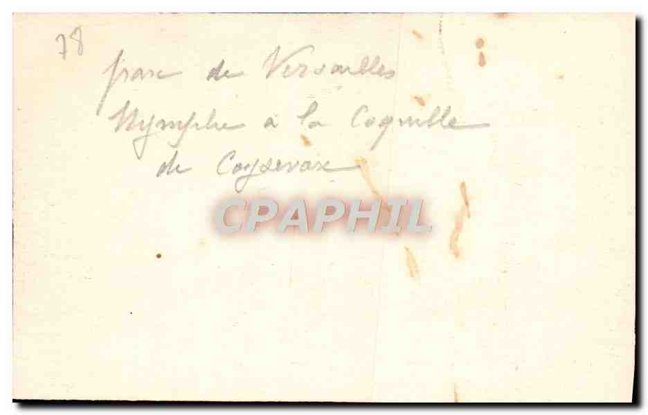 Nymphéum à la Cognacille — Versailles — éditeur inconnu, n° 28 — Verso