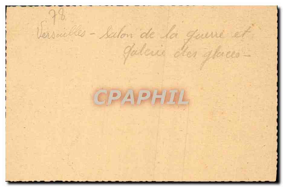 CPA Versailles Le Chateau Salon De Diane et galerie des glaces — Verso