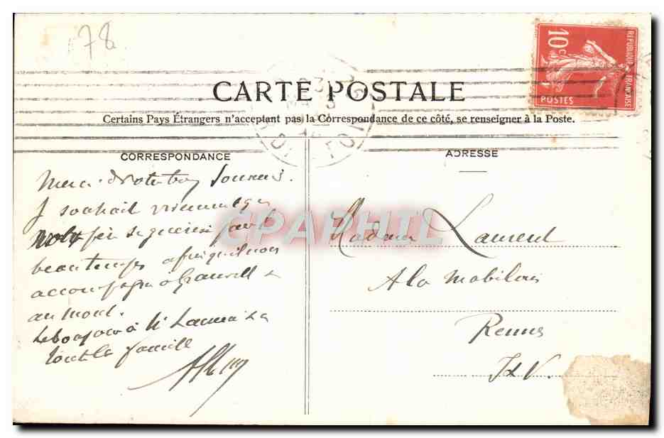 CPA Versailles Salle Du Jeu De Paume — Verso