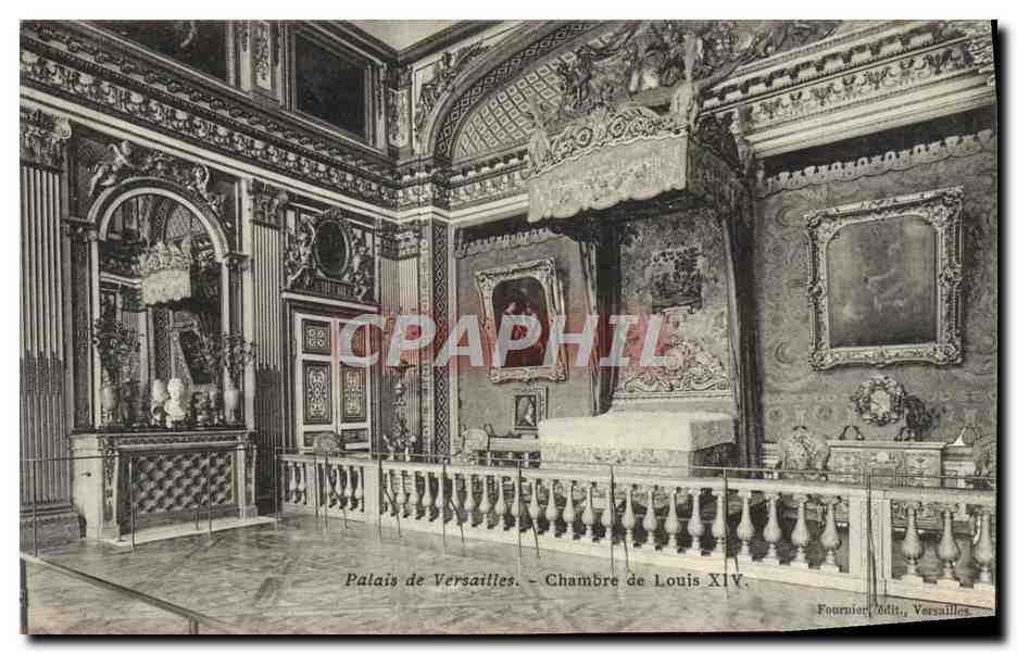 Palais de Versailles - Chambre de Louis XIV — Fournier édit., Versailles