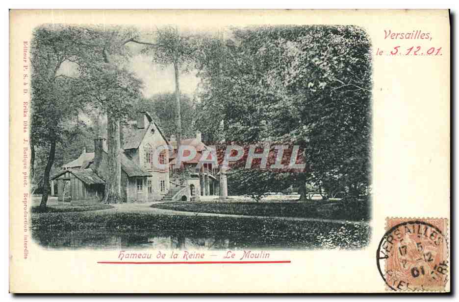 CPA Versailles Hameau de la reine Le moulin 