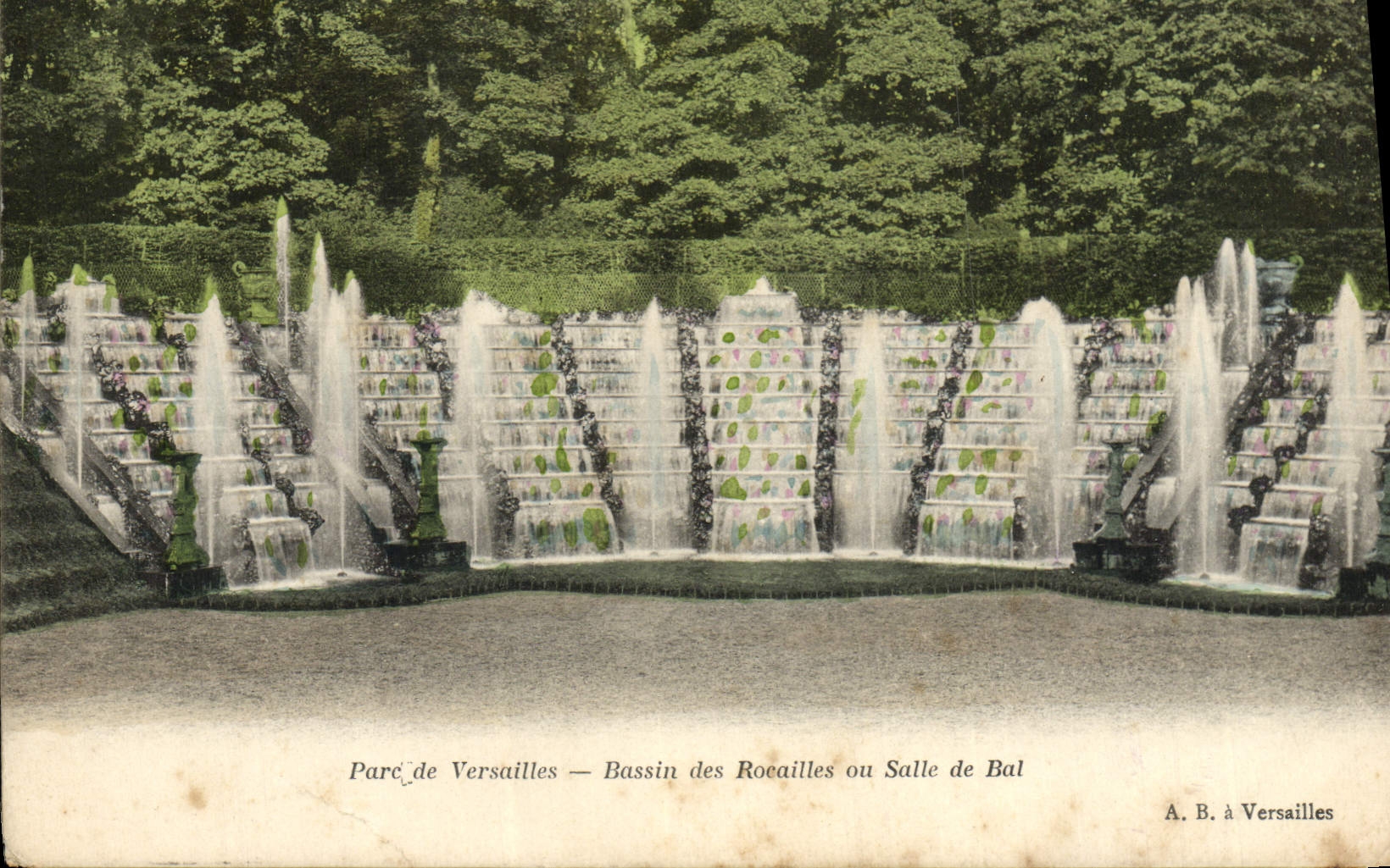 Parc de Versailles — Bassin des Rocailles ou Salle de Bal — A. B. à Versailles