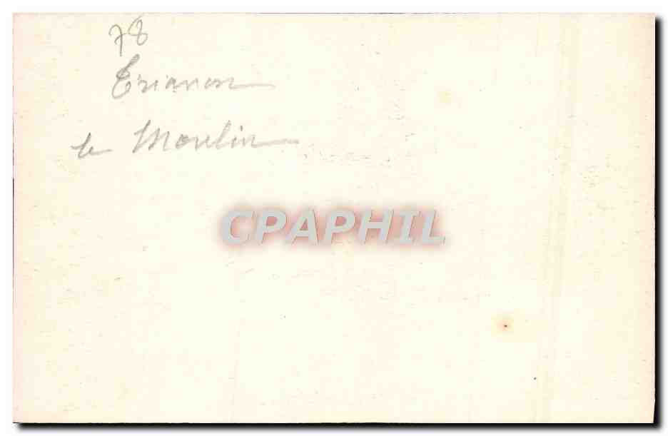 CPA Trianon Le Moulin Versailles — Verso