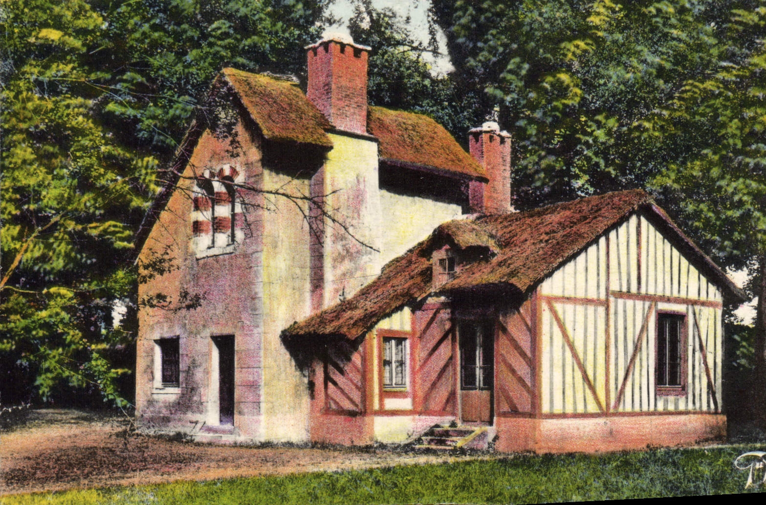 CPA Versailles Petit Trianon Le Hameau