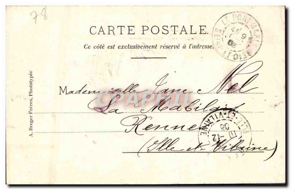 Port-Marly - Château de Monte Cristo ancienne demeure d'Alexandre Dumas — A. Breger Frères, Phototypie — Reverso
