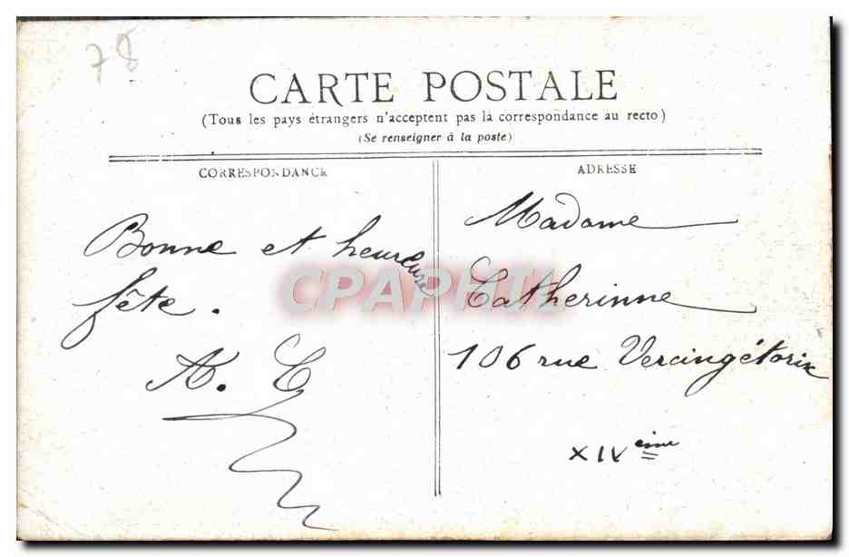 CPA Versailes Galerie Des Batailles — Verso