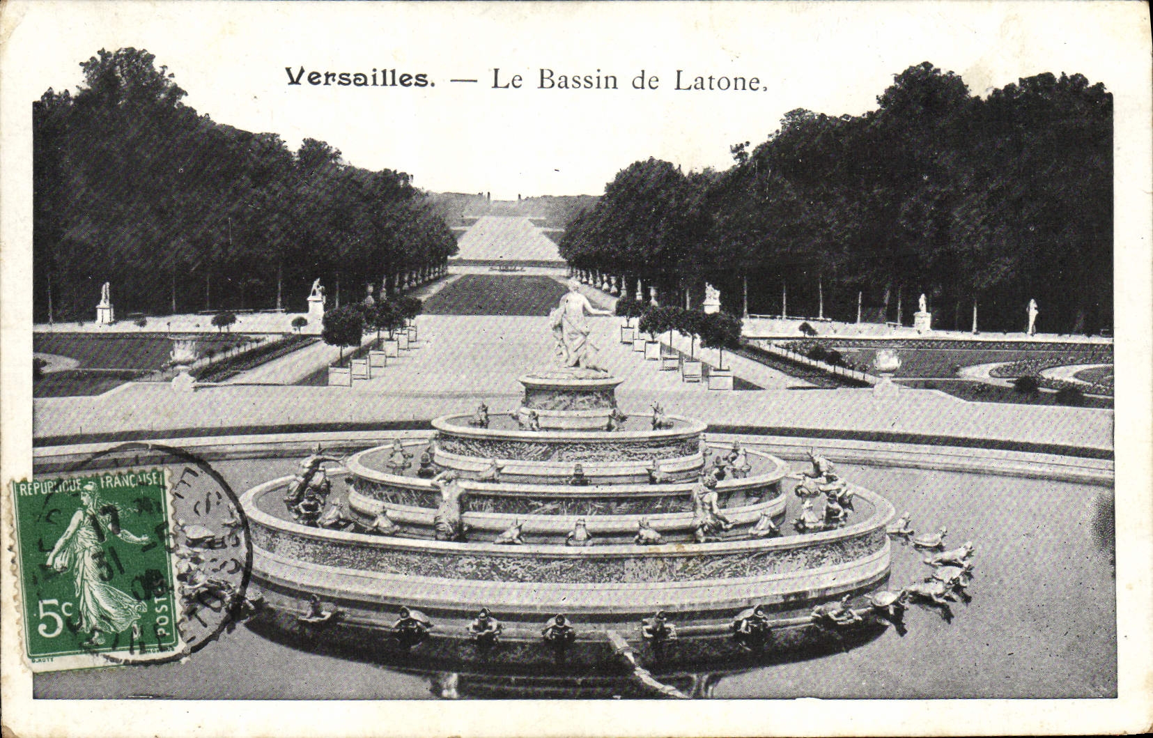 CPA Versailes Le Bassin De Latone