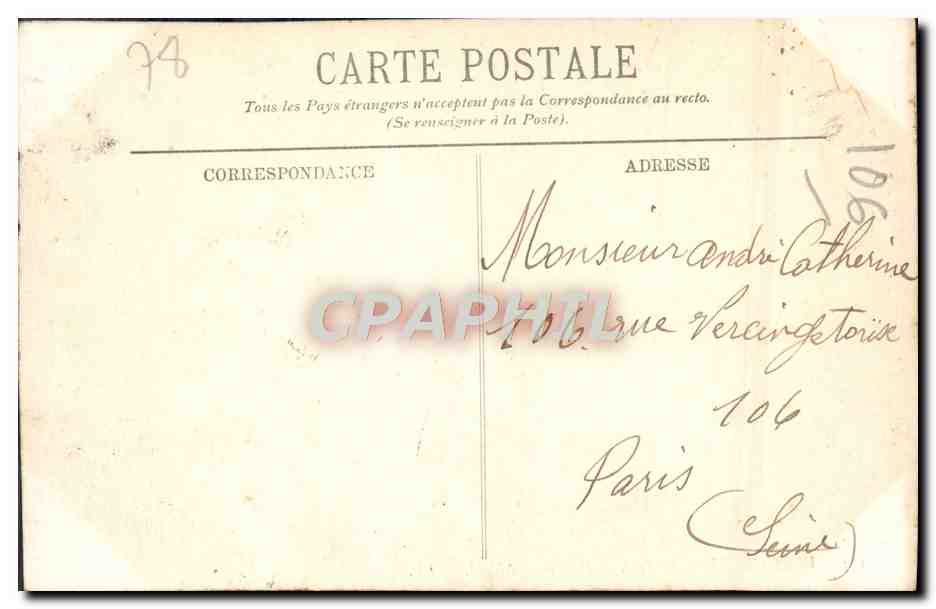 Versailles — Le Parc — Parterre du Nord — LL. — n°163 — Verso
