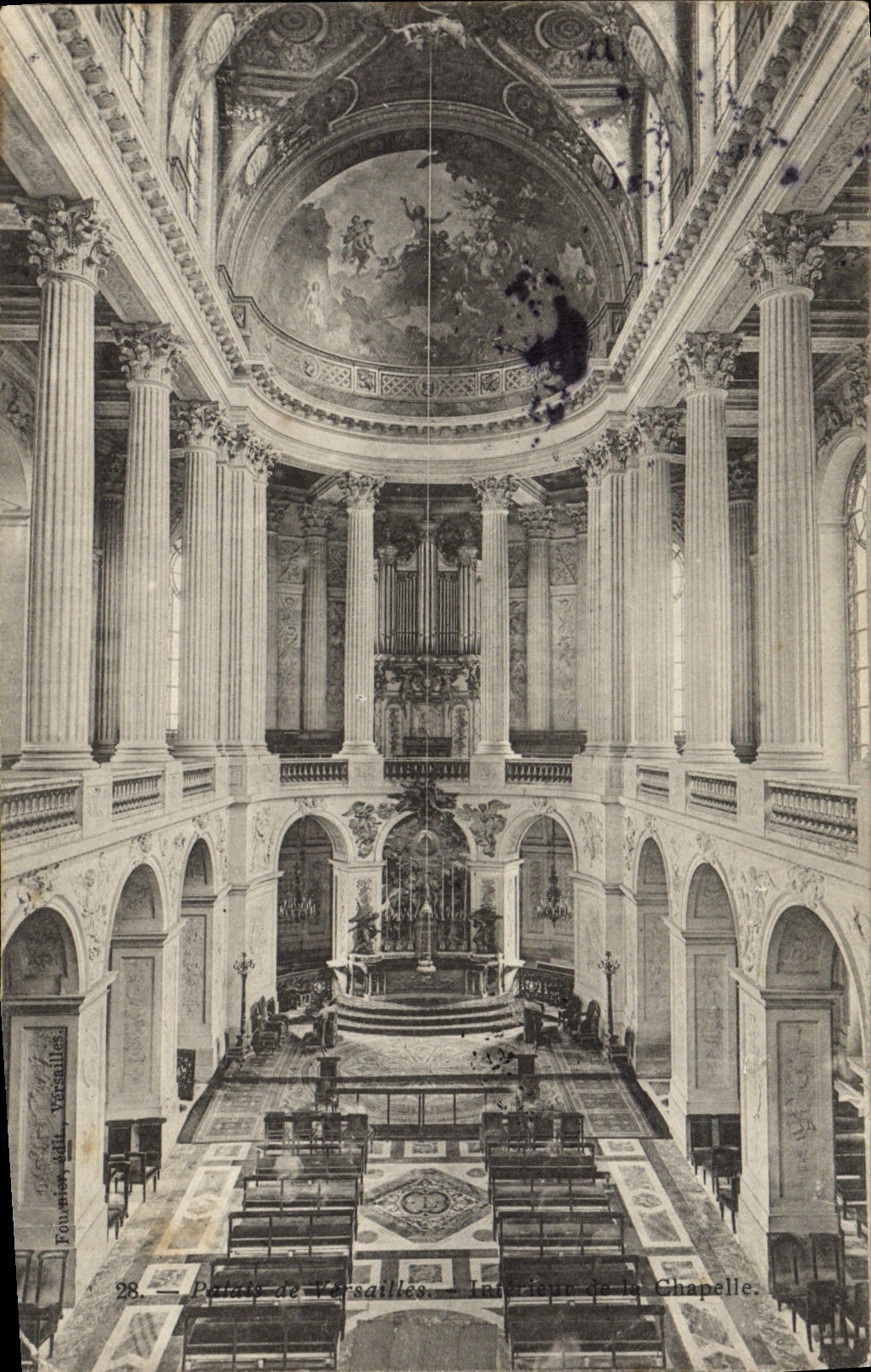 CPA Palais De Versailles Interieur de la chapelle Orgue