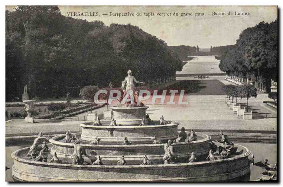 CPA Versailles Perspective du Tapis Vert et du Grand Canal Bassin de Latone