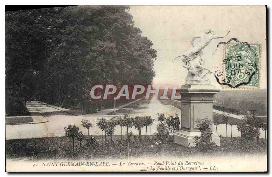 Saint-Germain-en-Laye — La Terrasse — Rond Point du Rosarium — 'La Feuille et l'Ouïragan' — LL.