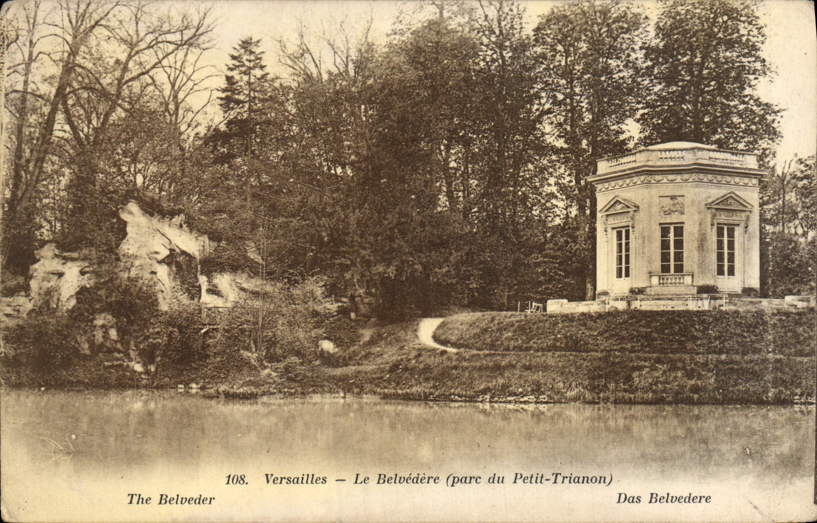 CPA Versailles Le Belvedere Parc du Petit Trianon
