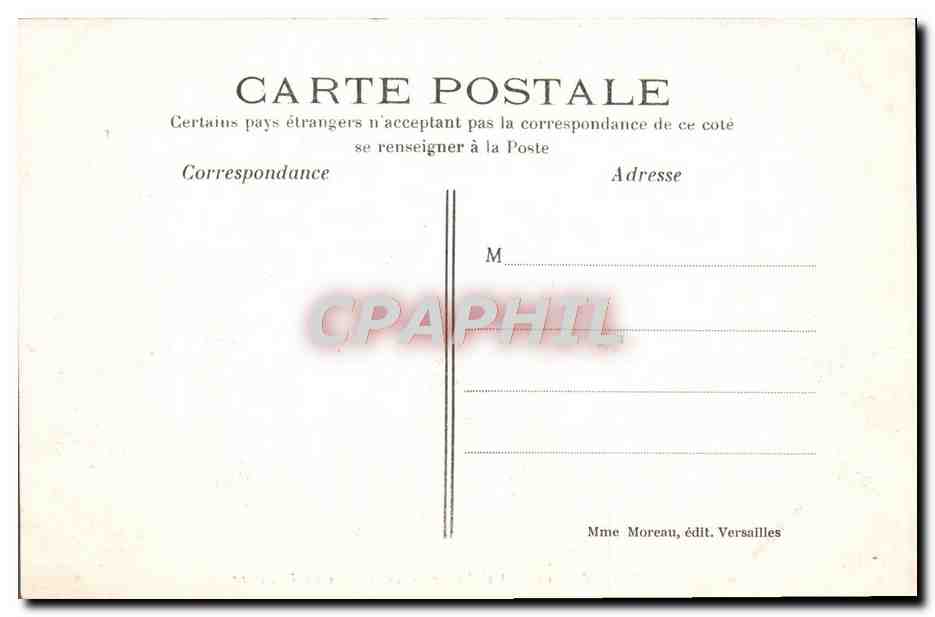 CPA Versailles Hameau de Marie Antoinette La Maison du Seigneur — Verso