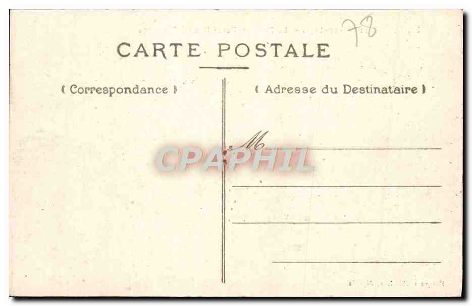 CPA St Germain en Laye Le Pavillon Henri IV et la Terrasse — Rückseite
