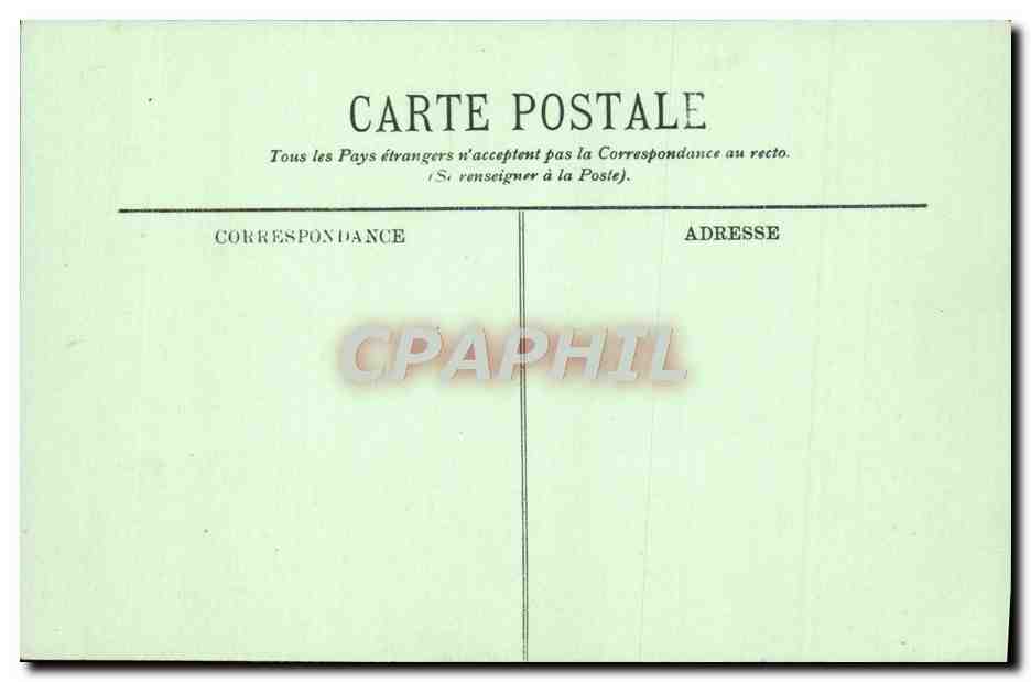 CPA Versailles Le Chateau L'Orangerie et vue sur la ville — Verso