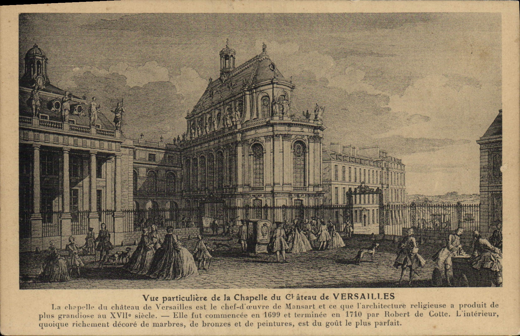 CPA Versailles Vue particuliere de la chapelle du Chateau 
