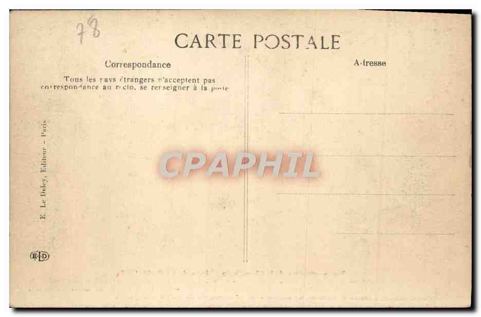 CPA Versailles Vue particuliere de la chapelle du Chateau  — Verso