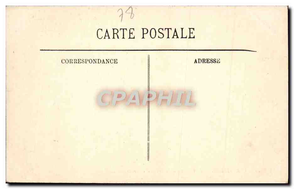 CPA Versailles Chateau et la Grille d'Honneur — Verso